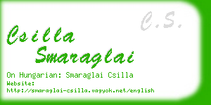 csilla smaraglai business card